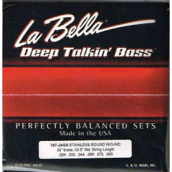La Bella Deep Talkin' Bass Stainless Round Wound 30 Incn Scale 35.5 Inch Wd St..