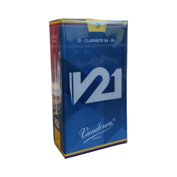 Vandoren V21 Clarinet Reeds - Strength 3 - Box of 10 Reeds (CR803)
