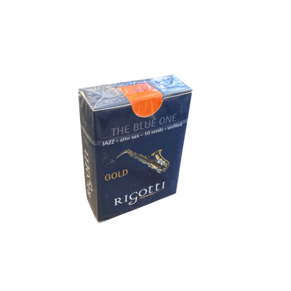 Rigotti The Blue One Jazz Eb Alto Sax Reeds - Unfiled - Strength 3.5 - Box of 10