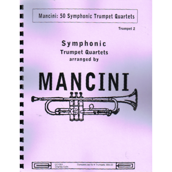 Mancini - 50 Symphonic Trumpet Quartets Trumpet Set Of 4 - Charles Colin (CC13.. - Image 2