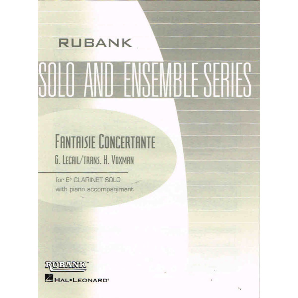 Fantasie Concertane for Eb Clarinet Solo with Piano Accompaniment (HL04476866)