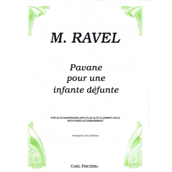 M. Ravel Pavane Pour Une Infante Defunte for Alto Saxophone (CU1175)