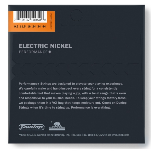 Jim Dunlop Electric Nickel Performance + 9.5/44 DEN09544 - Image 2