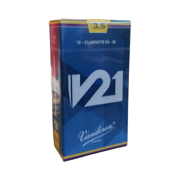 Vandoren V21 Clarinet Reeds - Strength 3.5 - Box 10 Pack (CR8035)
