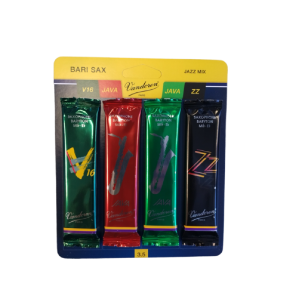 Vandoren Eb Baritone Saxophone Reeds 1 of Each V16, Java Red, Java Green and Z..
