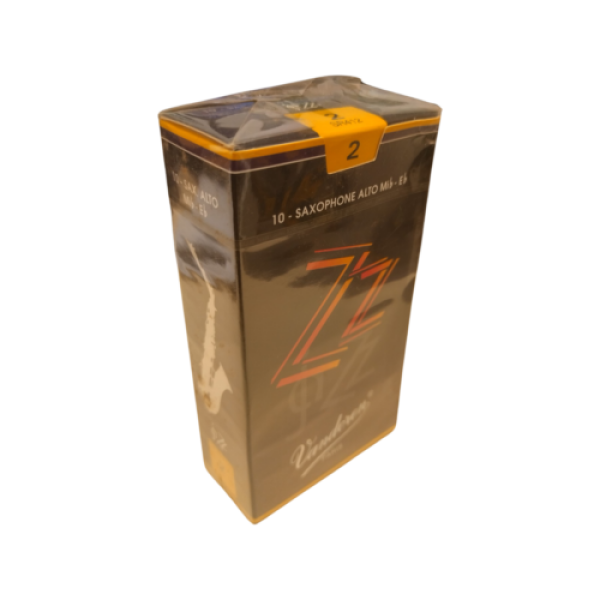 Vandoren ZZ Eb Alto Saxophone Reeds - Strength 2 - Box of 10 Reeds (SR412)
