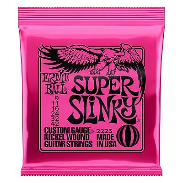 Super Slinky Nickel Wound Electric Guitar Strings 9-42 Gauge