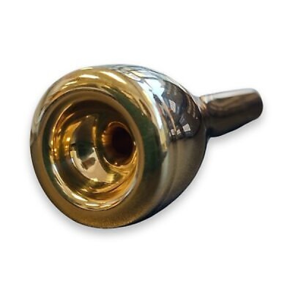 JC Custom Trumpet Mouthpiece - New Glass - B4LD (Medium Cup) - Gold Finish