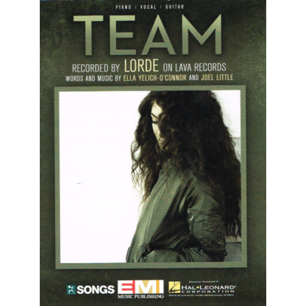 Pre-Owned Team by Lorde - Piano/Vocal/Guitar (HL00125826)