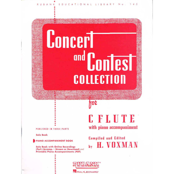 Concert and Contest Collection for C Flute - Piano Accompaniment Only (HL04471620)