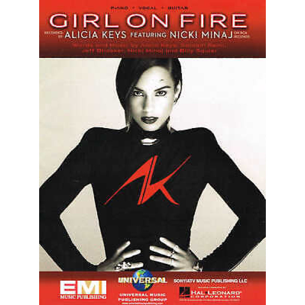 Pre-Owned Girl On Fire by Alicia Keys Featuring Nicki Minaj for Piano/Vocal/Gu..