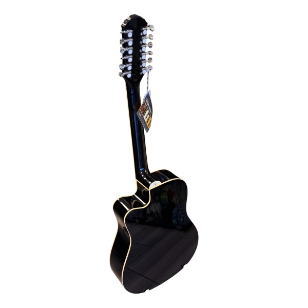 Dent & Scratch Oscar Schmidt 12 String Acoustic Electric Guitar in Black (OD312CEB-A-U) - Image 4