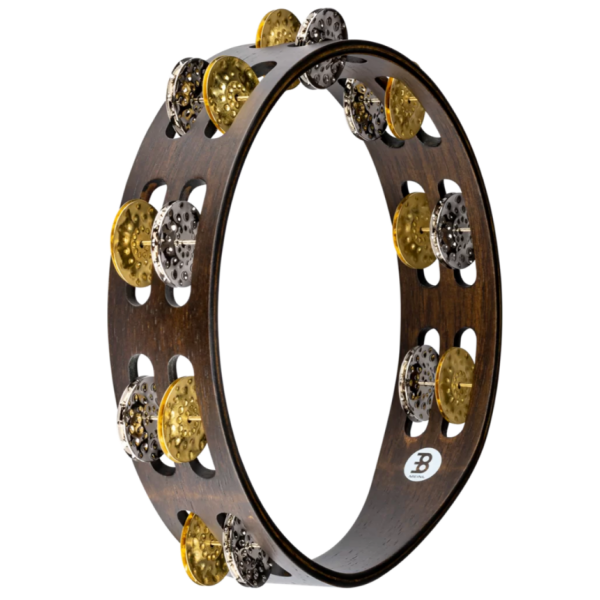 Meinl Percussion 10-Inch Tambourine - Walnut Brown, Vintage (TA2VM-WB)