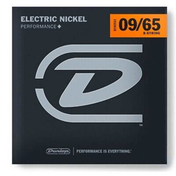Jim Dunlop Nickel Wound Strings for Electric Guitar 09/65 - 8 String - DEN0965