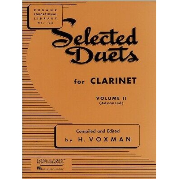 Selected Duets for Clarinet Volume II (Advanced) by H. Voxman (HL04470950)