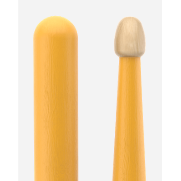 Promark, Rebound, 5B Yellow Hickory Wood Tip, Drum Sticks (RBH595AW-YELLOW) - Image 2