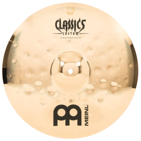 Meinl Cymbal - Classics Custom Hi Hat Pair - 14 Inch - Extreme Metal (CC14EMH-B) - Image 5
