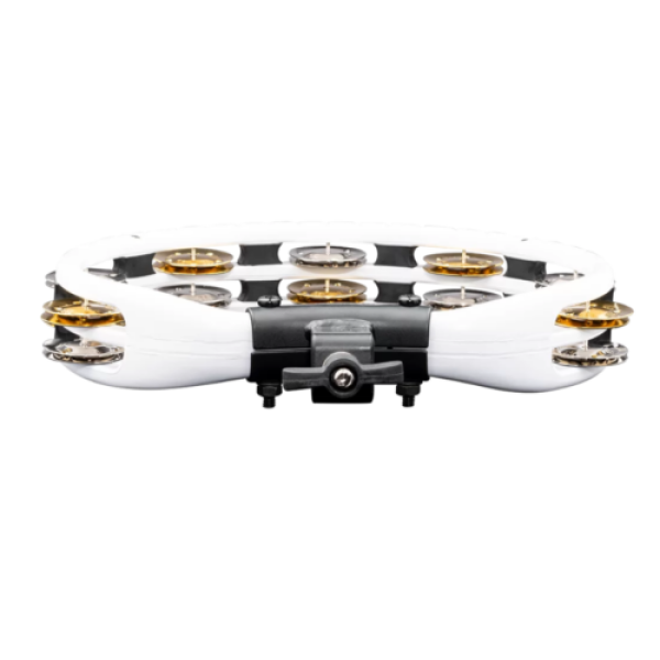 Meinl Percussion Mountable Tambourine - Dual Row - White (TMT2M-WH) - Image 3