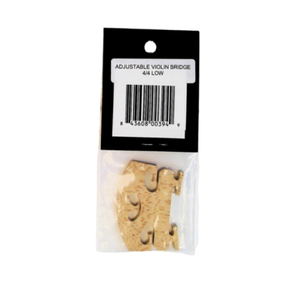 Open Box - Carlo Robelli - Adjustable Violin Bridge 4/4 Low - Image 2