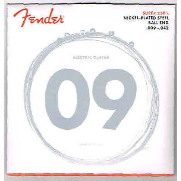 Fender Super 250's Nickel-Plated .009-.042 Electric Guitar Strings