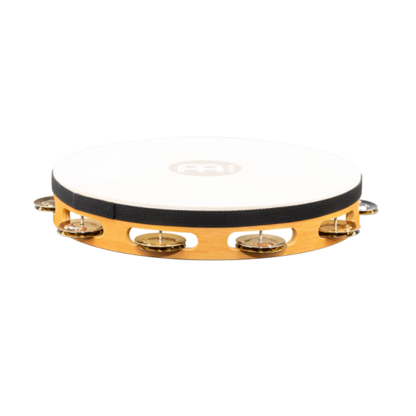 Meinl Percussion 10-Inch Tambourine - Goatskin, Single Row (TAH1M-SNT) - Image 4