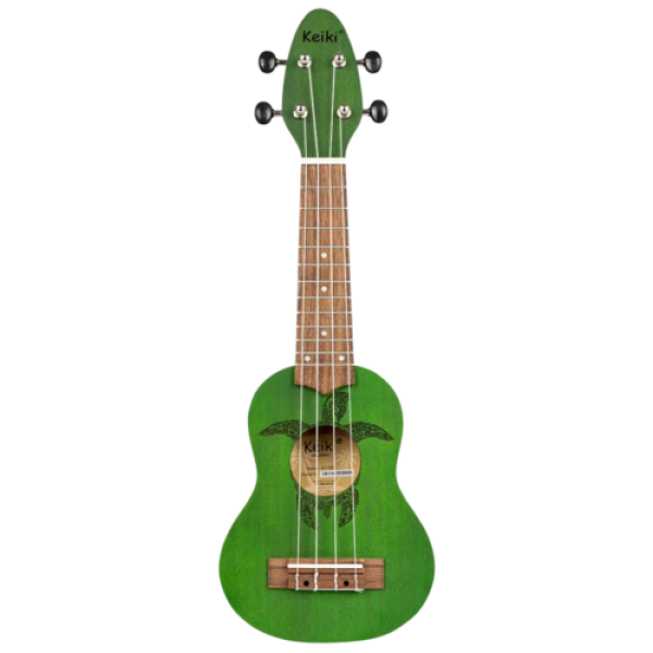 Ortega Keiki K1 Series Sopranino Ukulele Turtle Forrest Green (K1-GR) - Image 2