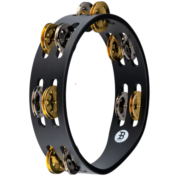 Meinl Percussion 8 Inch Wood Tambourine Nickel & Brass jingles (CTA2M-BK)