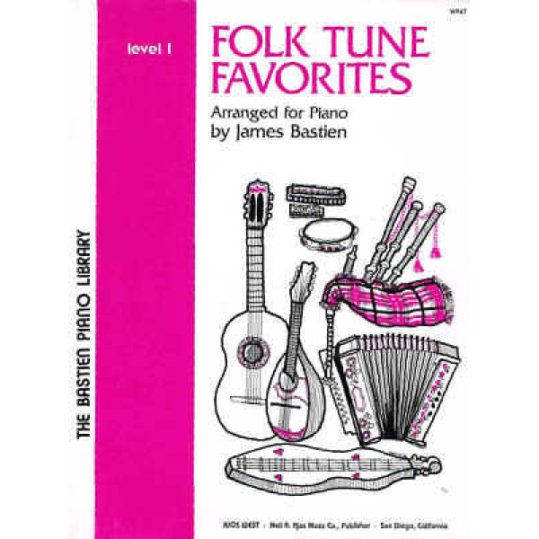 Pre-Owned Folk Tune Favorites Level 1 Arranged for Piano by James Bastien (WP47)