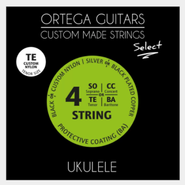 Ortega Guitars - Select - Tenor Ukulele Strings - Custom Nylon Set (UKS-TE) - Image 2