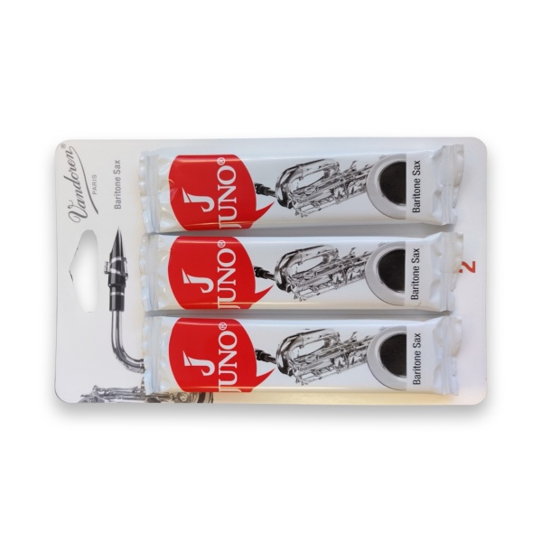 Juno by Vandoren Baritone Saxophone Reeds - Strength 2 - Card of 3 Reeds (JSR8..
