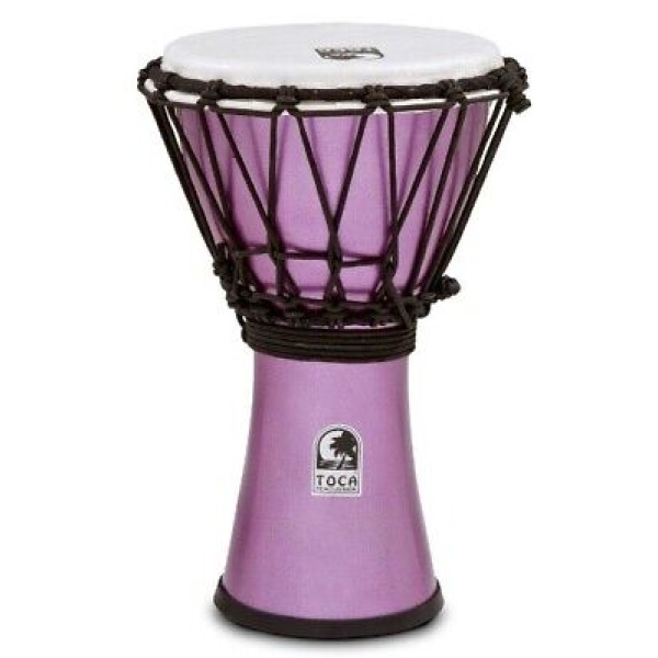Toca Percussion Freestyle Colorsound Djembe in Pastel Purple - 7in. (TFCDJ-7PR)