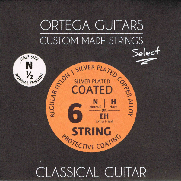 Ortega Guitars - Classical Guitar Strings (1/2 Size) - Normal Tension (NYS12N)