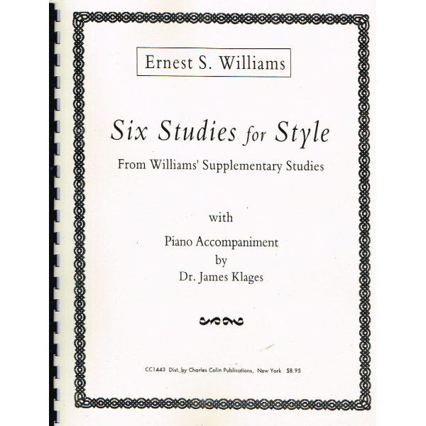 Ernest S. Williams Six Studies for Style by Dr. James Klages (CC1443)