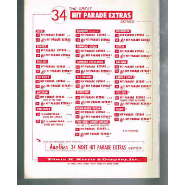 Pre-Owned 34 Hit Parade Extras Gulbransen Organ Arr. by Mark Laub - Image 2