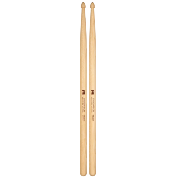Meinl Stick & Brush Standard 2B - Hickory, Acord Wood Tip (SB144) - Image 2