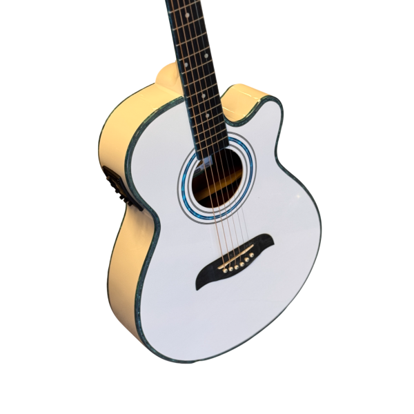 Dent & Scratch - Oscar Schmidt Acoustic Electric Select Spruce in White (OG10CE/WH-A) - Image 2