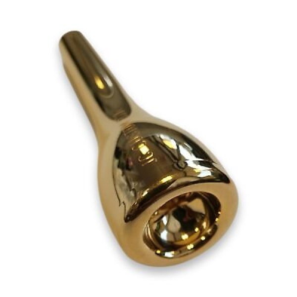 JC Custom Trumpet Mouthpiece - New Glass - B7F (7C) - Gold Finish