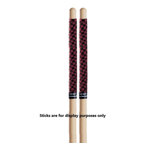Pro-Mark Stick Rapp - Pre Cut Tape for 4 Drumsticks - Red/Black Checkers (SRCR)