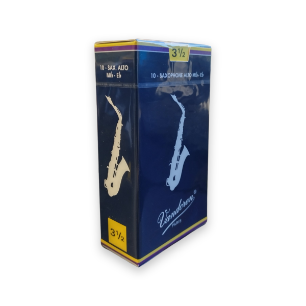 Vandoren Traditional Eb Alto Saxophone Reeds.  Strength 3 1/2  Box of 10 Reeds..