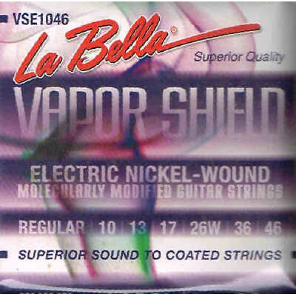 La Bella Vapor Shield Electric Nickel-Wound Regular (0.10 - 0.46) (VS1046)