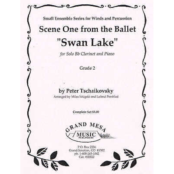 Scene One from the Ballet Swan Lake for Solo Bb Clarinet & Piano - Grade 2