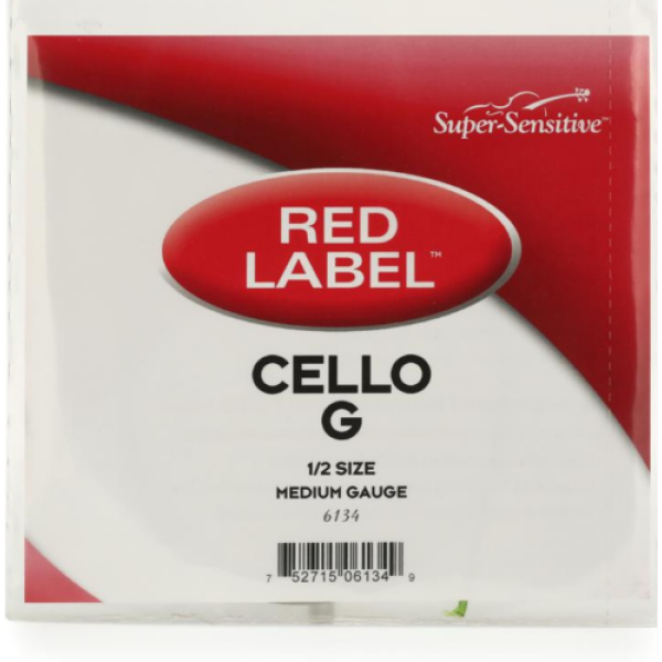 Red Label Cello 1/2 Size G String Medium Gauge (6134)