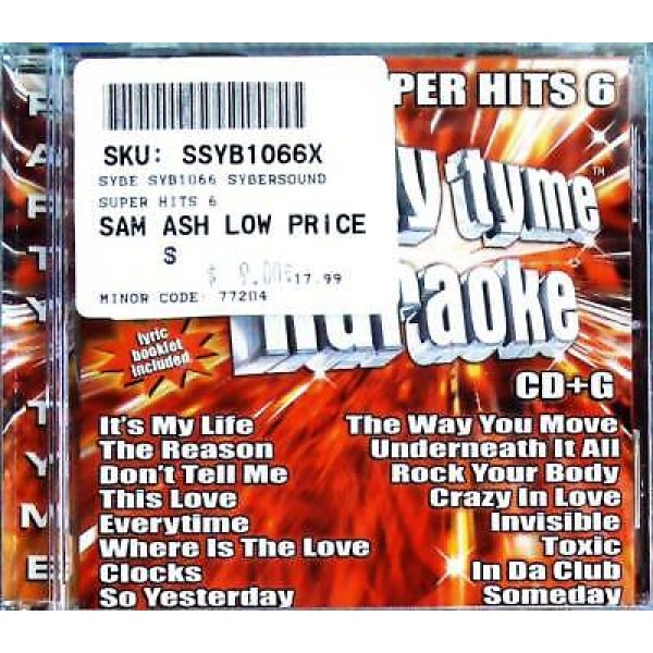 Party Tyme Karaoke Super Hits 6 CD+G (SYB-1066)