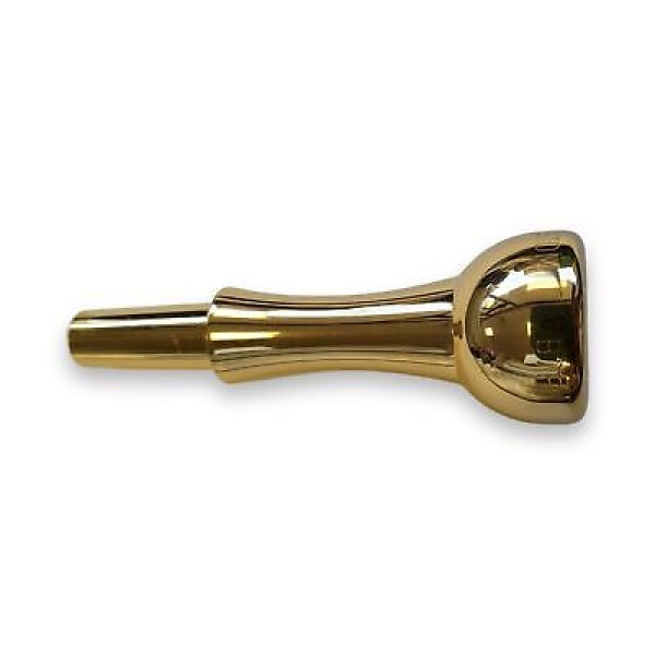 JC Custom Trumpet Mouthpiece - Glass - B7F (7C) - Gold Finish - Image 2