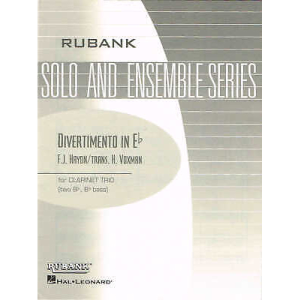 Rubank Solo and Ensemble Series Divertimento In Eb for Clarinet Trio (HL044794..