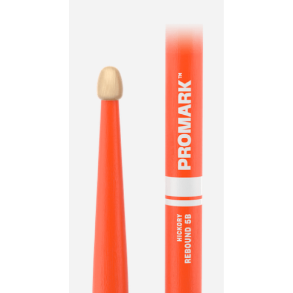 Promark, Rebound, 5B Orange Hickory, Wood Tip, Drumsticks - Image 2