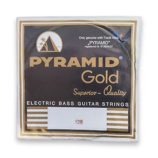 Old Stock -  Pyramid Gold Strings - Electric Bass Guitar - Single String (.126)