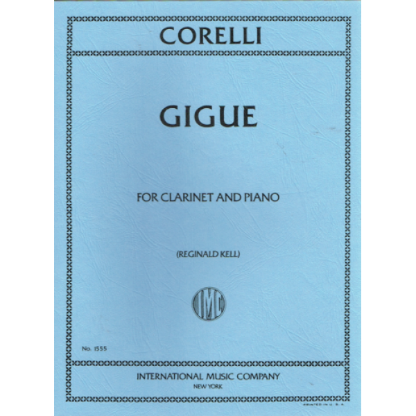 Corelli - Gigue for Clarinet & Piano Sheet Music- International Music Company ..