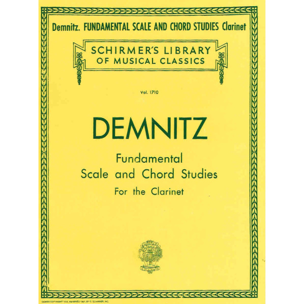 Demnitz Fundamental Scale & Chord Studies - Clarinet - Vol. 1710 (HL50261050)