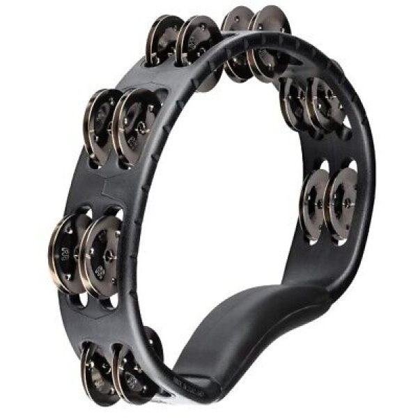 Headliner Series Molded Abs Tambourine - Black - Dual Row (HTMT1BK) - Image 2